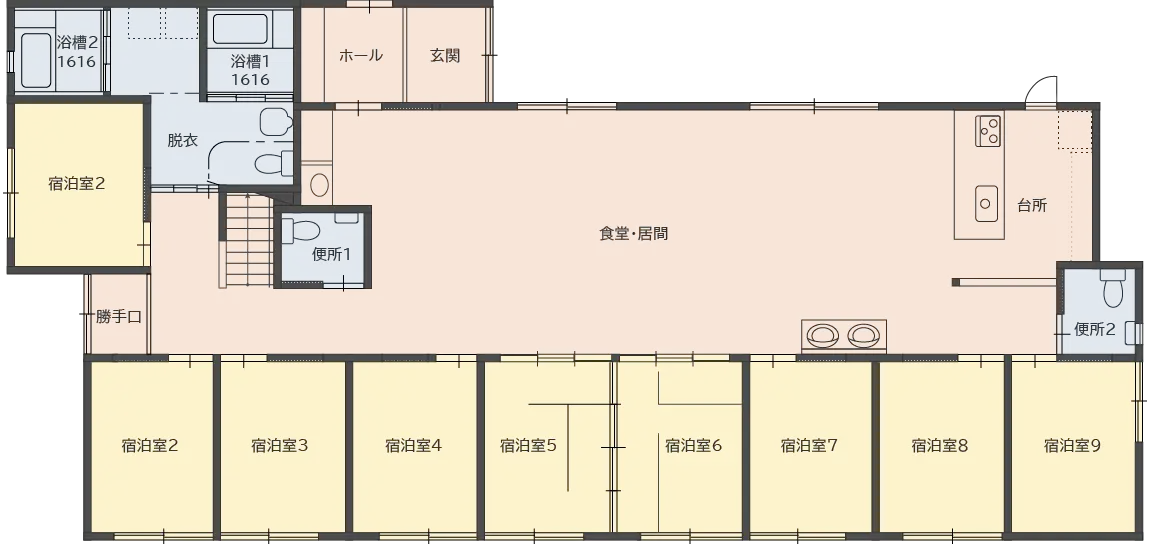 小規模多機能愛和フロアマップ